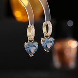 Sweet Temperament Earrings: Heart Shaped Clasp