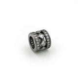 Micro Pave Clear CZ Bezel Tube Beads for DIY Bracelets/Necklaces