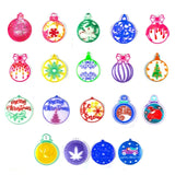 Christmas Ball Keychain Resin Mold DIY Xmas Pendants Ornaments Silicone Mould