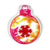 Christmas Ball Keychain Epoxy Resin Mold Xmas Pendants Silicone Mould