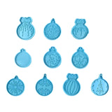 Christmas Ball Keychain Epoxy Resin Mold Xmas Pendants Silicone Mould