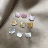9*10MM 10Pcs Natural Pink Yellow Cat Jewelry Loose Beads