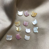 9*10MM 10Pcs Natural Pink Yellow Cat Jewelry Loose Beads