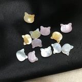 9*10MM 10Pcs Natural Pink Yellow Cat Jewelry Loose Beads