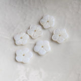 Natural Freshwater Shell Flower Earring Beads Jewelry 80Pcs