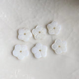 Natural Freshwater Shell Flower Earring Beads Jewelry 80Pcs
