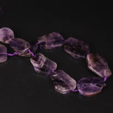 Dark Amethysts Rough Quartz Slice Loose Beads, Purple Crystal Pendants