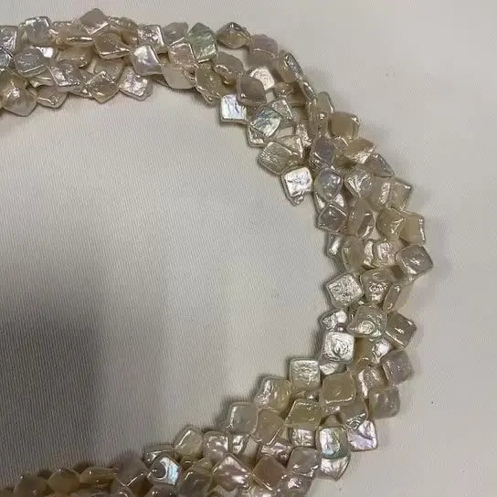 9*10mm AA Rhombus Shape Irregular Pearl Loose Beads for Jewelry Making