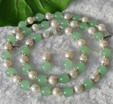 9-10mm Pearl & Natural Stone Jewelry Set