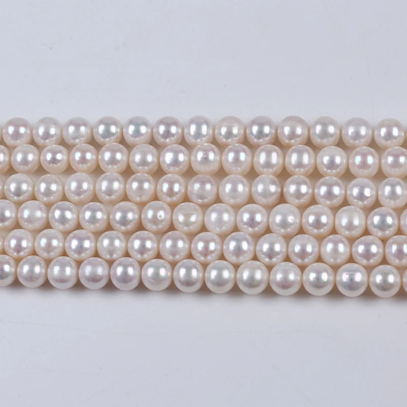 9-10mm Round Freshwater Pearl Chain for Necklace