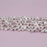 9-10mm High Top Drilled Keshi Pearl Strand