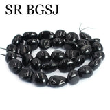Irregular Nugget Button Tourmaline Gems DIY Beads Strand