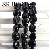 Irregular Nugget Button Tourmaline Gems DIY Beads Strand