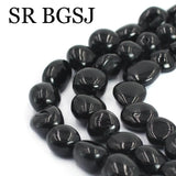 Irregular Nugget Button Tourmaline Gems DIY Beads Strand