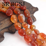 Carnelian Agat Gems Natural Stone DIY Beads Strand