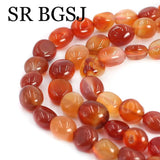 Carnelian Agat Gems Natural Stone DIY Beads Strand