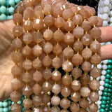 9-10mm Natural Amazonite Sunstone Crystal Agate Moonstone Beads 15''
