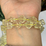 9-10mm Amethyst Lemon Quartz Beads 15'' DIY Loose Beads Jewelry Making