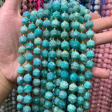 Faceted Round 9-10mm Gemstone Beads Mix 15''