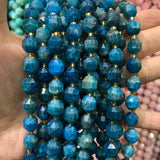 Faceted Round 9-10mm Gemstone Beads Mix 15''