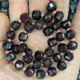 9-10mm Quartz Garnet Sunstone Beads 15'' Cube DIY Loose Beads