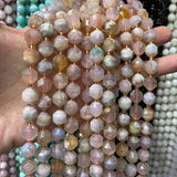9-10mm Natural Sunstone Amethyst Moonstone Agate Quartz Stone Beads