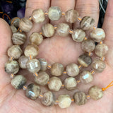 9-10mm Sunstone Garnet Beads 15'' Cube DIY Loose Beads