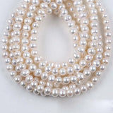 9-10mm Freshwater Round Pearls String Semi-Finished