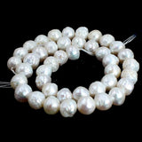 9-10mm Round Natural Freshwater Pearl DIY Beads Strand