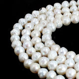 9-10mm Round Natural Freshwater Pearl DIY Beads Strand
