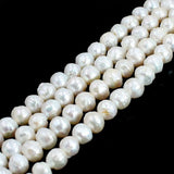 9-10mm Round Natural Freshwater Pearl DIY Beads Strand