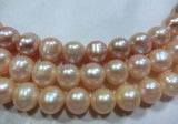 9-10mm Shell Pearl Loose Beads 15 inch DIY Jewelry