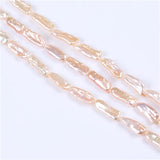 Natural Pink Freshwater Biwa Pearl Strand 9-10mm