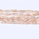 Natural Pink Freshwater Biwa Pearl Strand 9-10mm