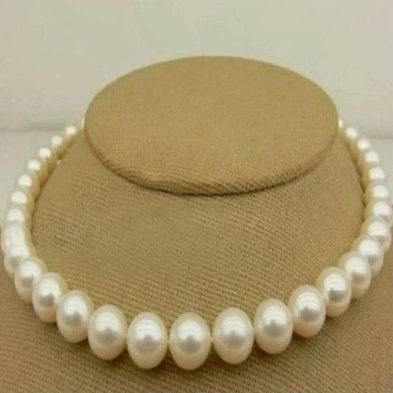 9-10mm South Sea Pearl Necklace with Pray Wristband