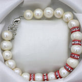 9-10mm Freshwater Pearl Bracelet DIY Jewelry B3088