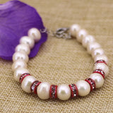 9-10mm Freshwater Pearl Bracelet DIY Jewelry B3088