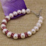 9-10mm Freshwater Pearl Bracelet DIY Jewelry B3088