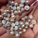 9-10mm Round Freshwater Mabe Pearls, Wholesale Loose Mabe