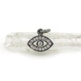 Micro Pave Clear CZ Eye Charm for DIY Bracelets or Necklaces