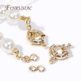 Carabiner Spring Ring Clasps 14k Plated Brass Jewelry Fasteners DIY Necklace
