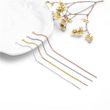 925 Sterling Silver Long Tassel Chain Ear Line Charms for DIY Earrings