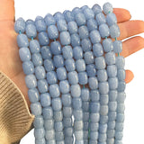 Natural Aquamarina Stone Beads 9x11mm Loose Spacer Beads 15 Inch