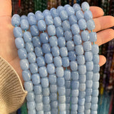 Natural Aquamarina Stone Beads 9x11mm Loose Spacer Beads 15 Inch