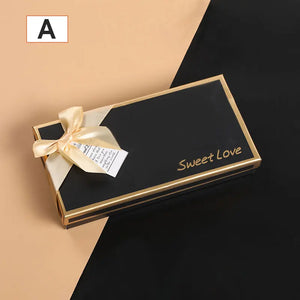 Grids Chocolate Candy Gift Packaging Box Truffle Bowknot Wedding Party