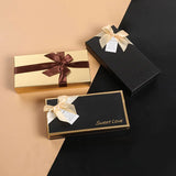Grids Chocolate Candy Gift Packaging Box Truffle Bowknot Wedding Party