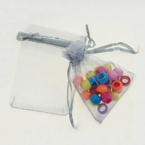 100pcs 9x12cm Gray Gift Bags For Jewelry/Wedding/Christmas/Birthday