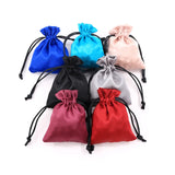 10pcs Satin Drawstring Bags Your Shop LOGO for Jewelry Wigs High Heels
