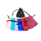 10pcs Satin Drawstring Bags Your Shop LOGO for Jewelry Wigs High Heels