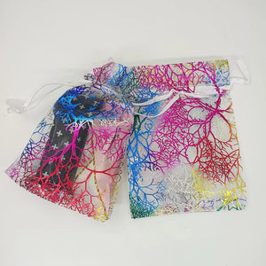 Colorful Organza Bag Drawstring Jewelry Packaging Bags 20pcs